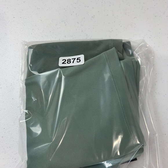 Marchesa Active Olivia Biker Shorts Size Small Sage Green Side Mesh Athletic - Picture 14 of 14